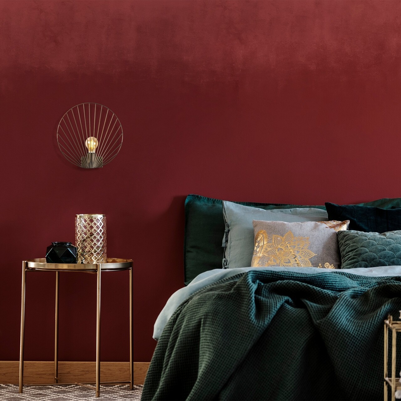 Aplica de perete, Byisoo - 3290, Tatum, 30 x 12 x 30 cm, 1 x E27, 40W, aramiu antic - imagine 7